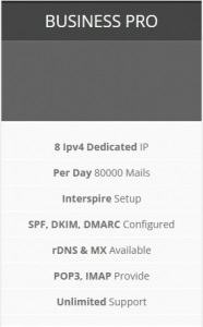 SMTP Server 80000 per day for 1 month